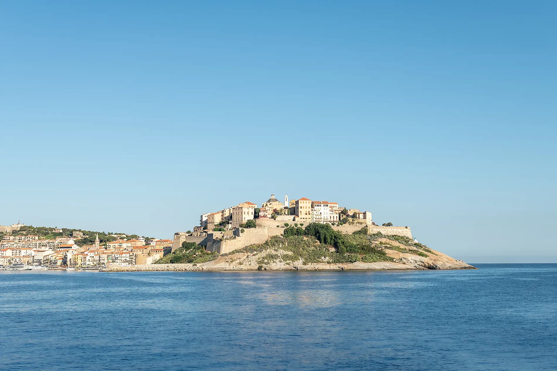Corsican shores, under Sail Aboard Le Ponant