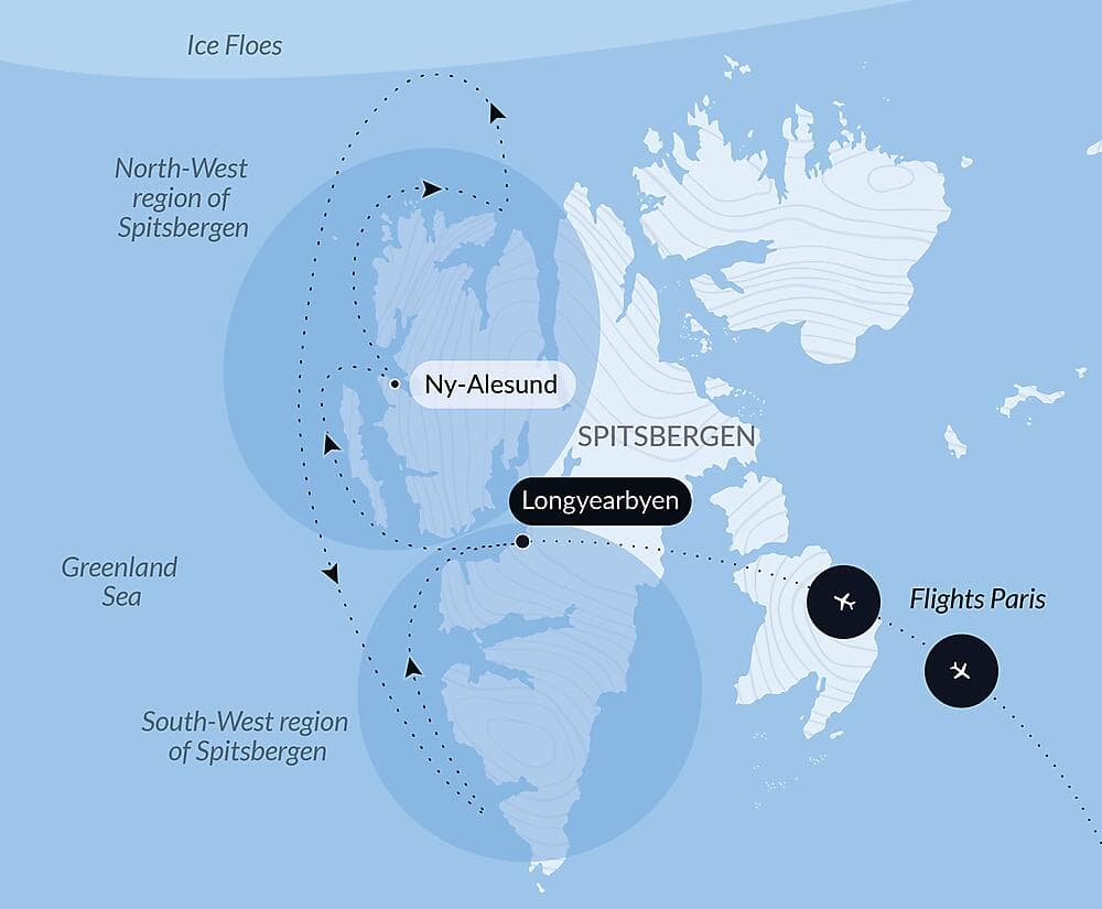 Fjords and glaciers of Spitsbergen